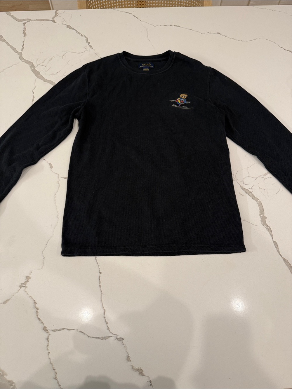 Polo by Ralph Lauren Black Long-Sleeve Crewneck Sleepwear